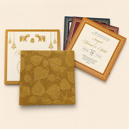 Traditional Elephant Wedding Invitation | SS-2006