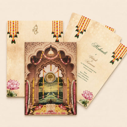 Rustic Traditional Wedding Invitation | SS - 80179