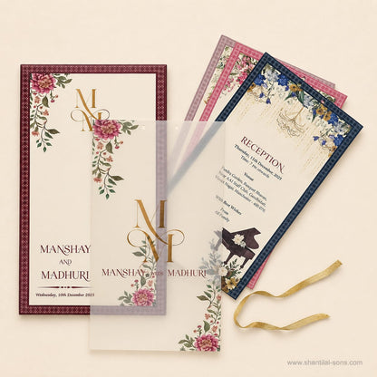 Floral Designer Wedding Invitation | SS - 8211