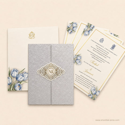 Luxury Floral  Wedding Invitation |SS-2003