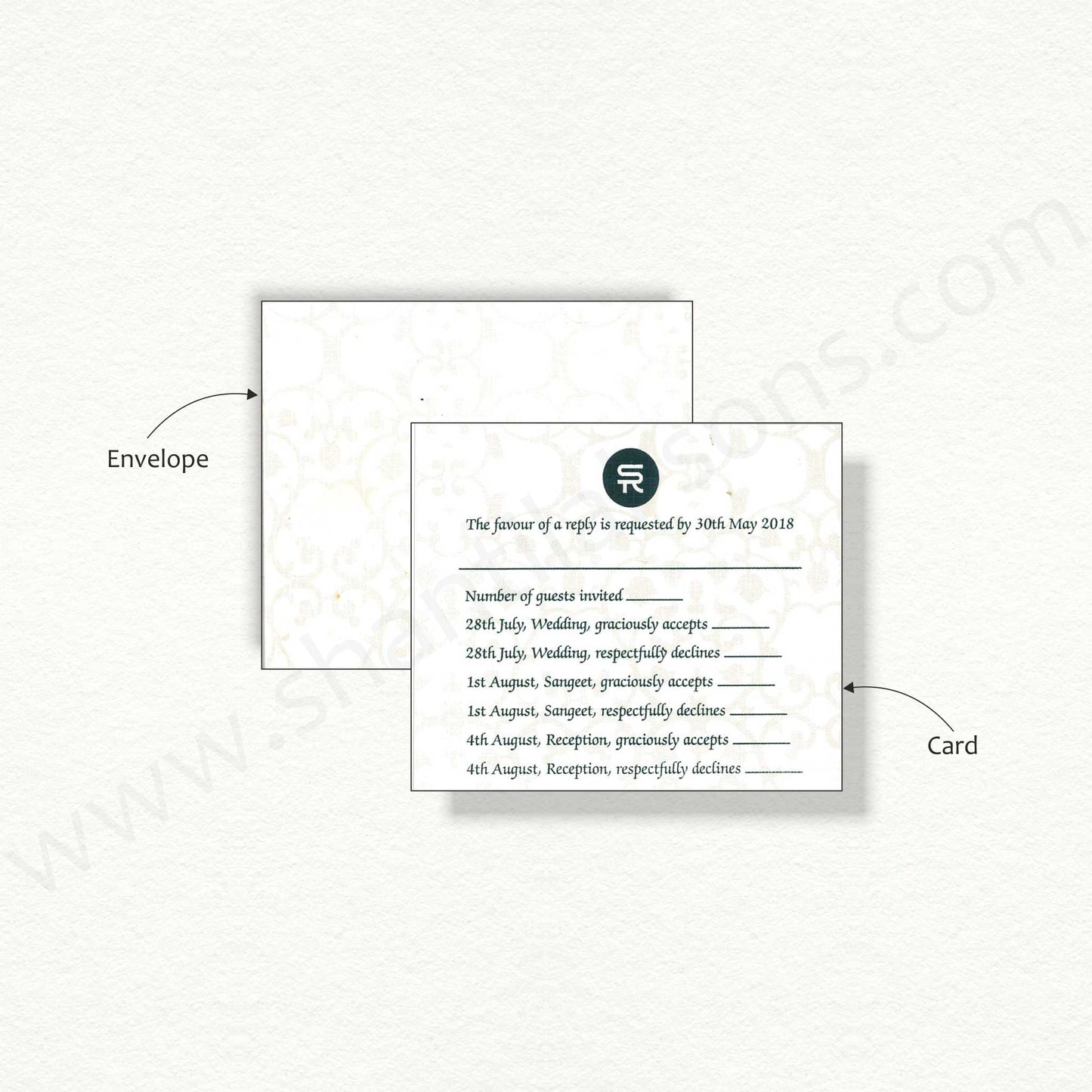 Designer RSVP Card | R - 2