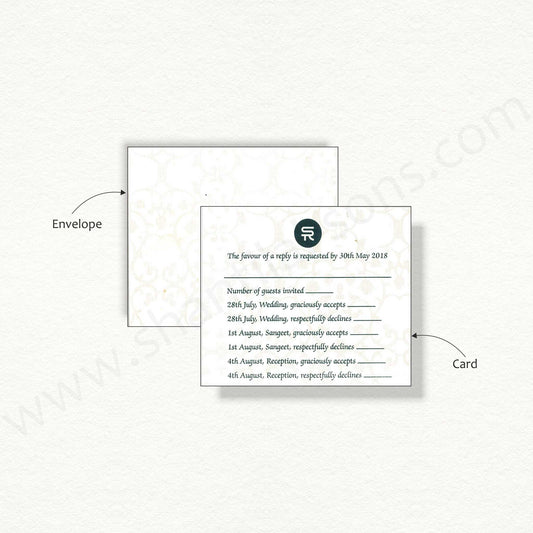 Designer RSVP Card | R - 2