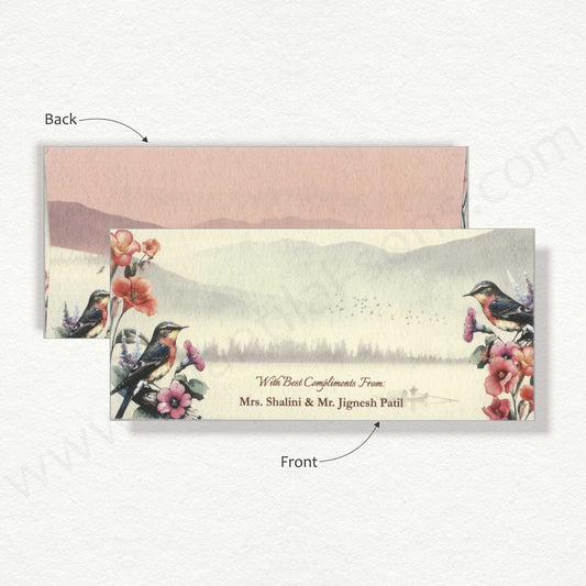 Beautiful Floral Cash Envelope | G-78