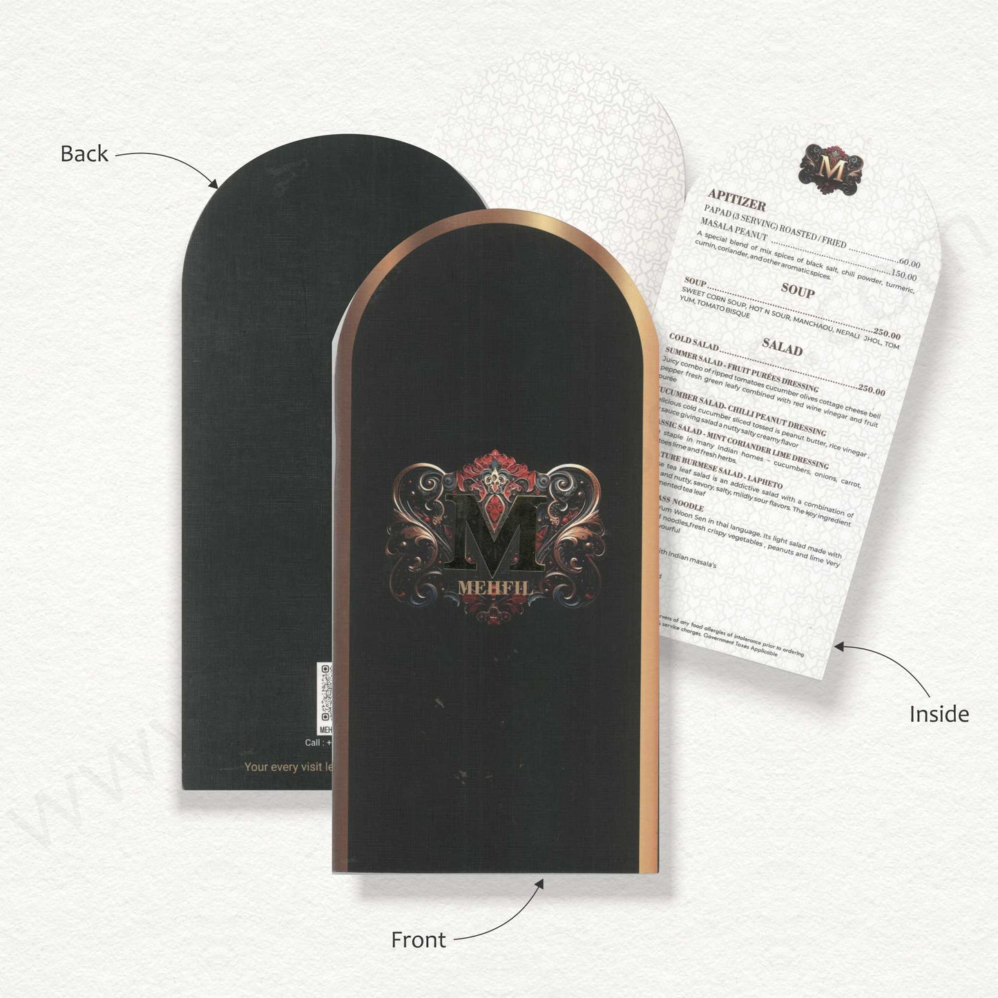 Designer Menu Card | SS A - 2