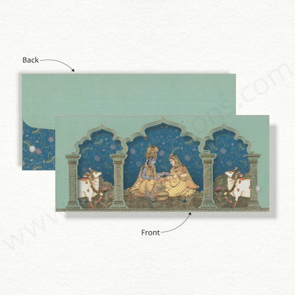 Designer Radha Krishna Theme Based Cash Envelope | G - 87