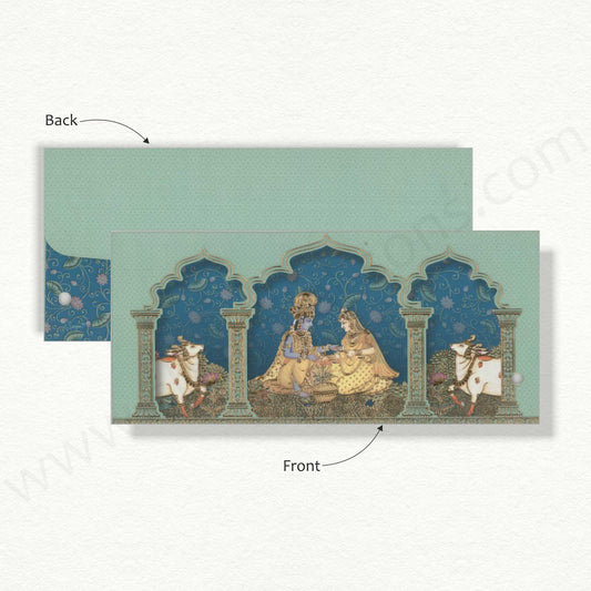 Designer Radha Krishna Theme Based Cash Envelope | G - 87