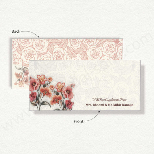 Designer Floral Cash Envelope | G-74