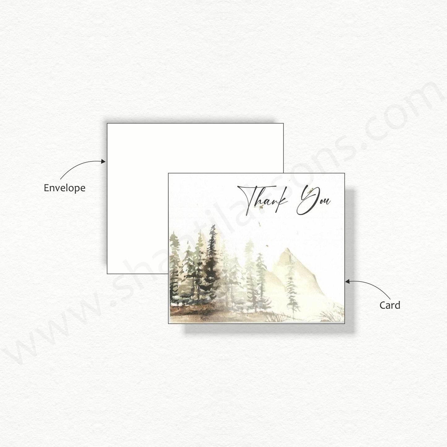 Designer Thank You Card | R - 6