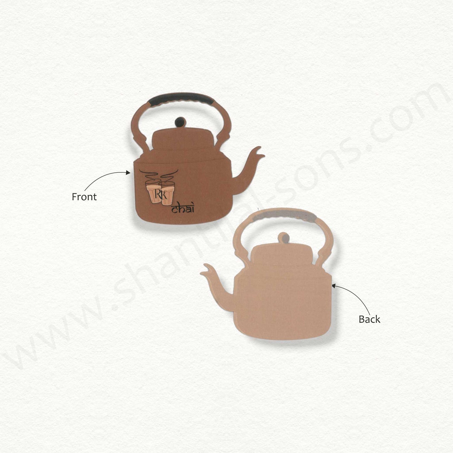 Customizaed Designer Kettle shape Gift Tag | T - 9