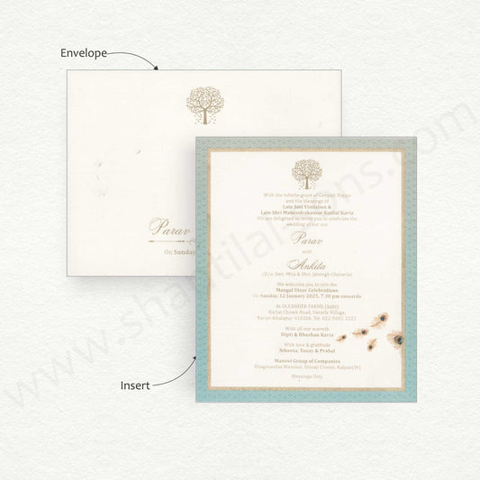 Designer Classy Wedding Card | SS - 8144
