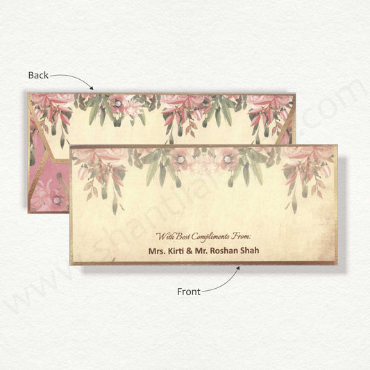 Designer Floral Cash Envelope | G-55