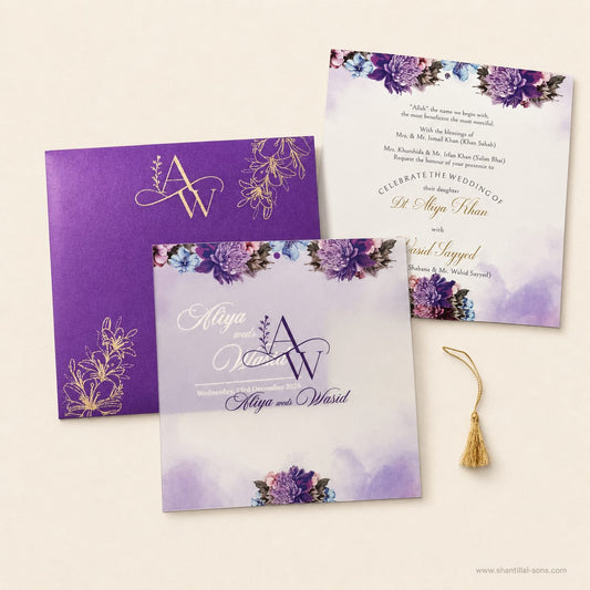Luxury Floral Wedding Invitation | SS - 2029