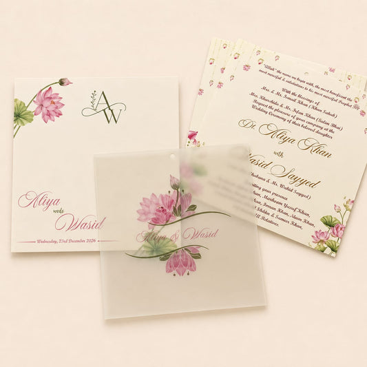 Desighner Floral Wedding Invitation | SS - 2028