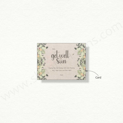 Beautiful Floral Get Well Soon Card | R -3