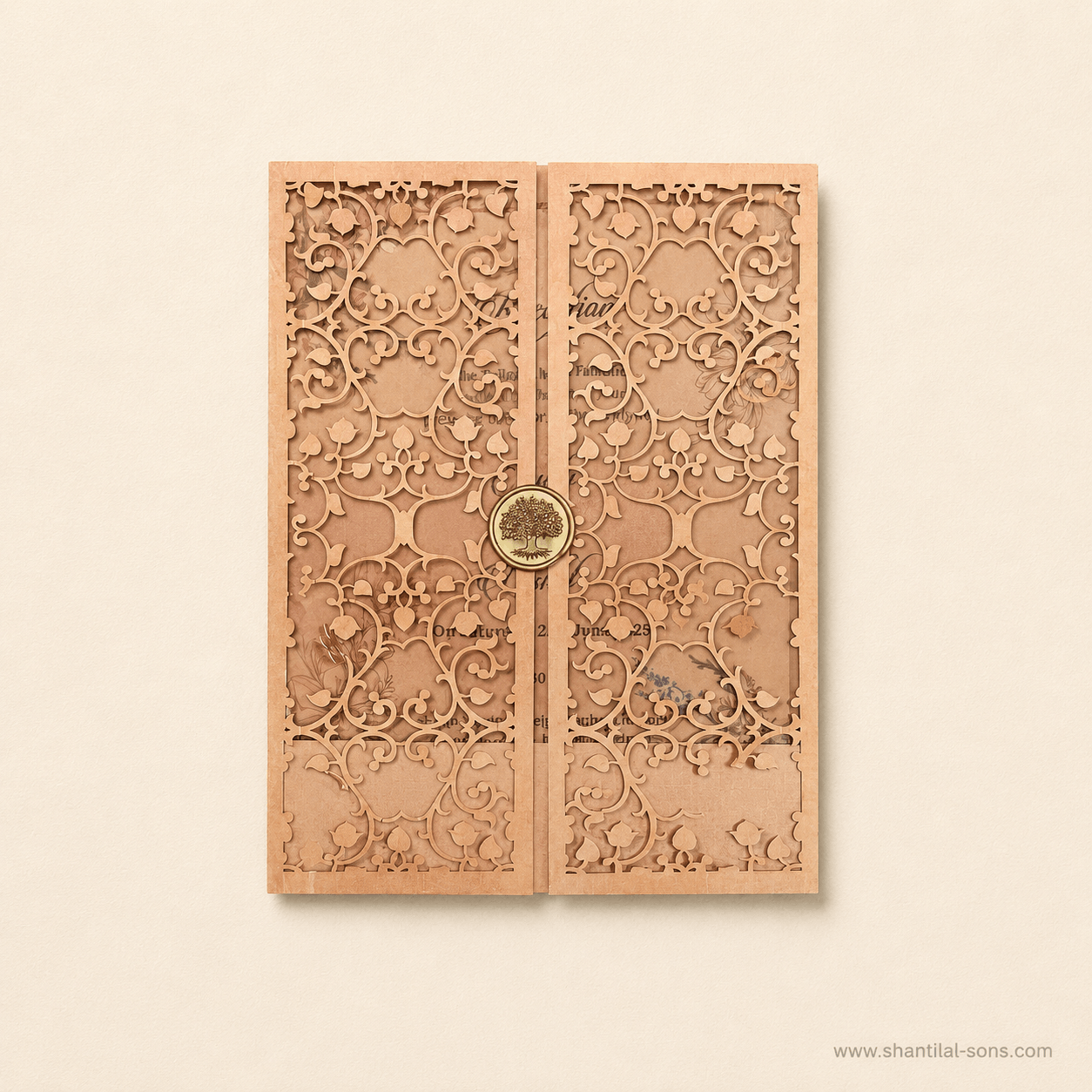 Laser Cut Floral Wedding Invitation |SS-80158