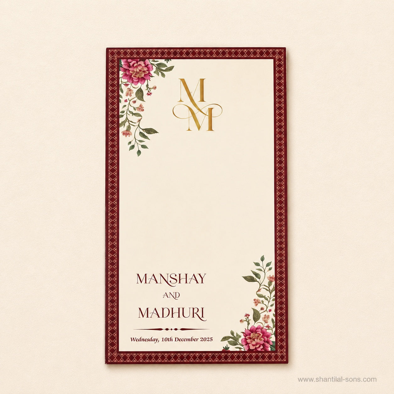 Floral Wedding Invitation |SS-8211