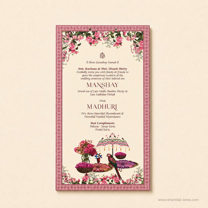 Floral Wedding Invitation |SS-8211