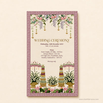 Floral Wedding Invitation |SS-8211