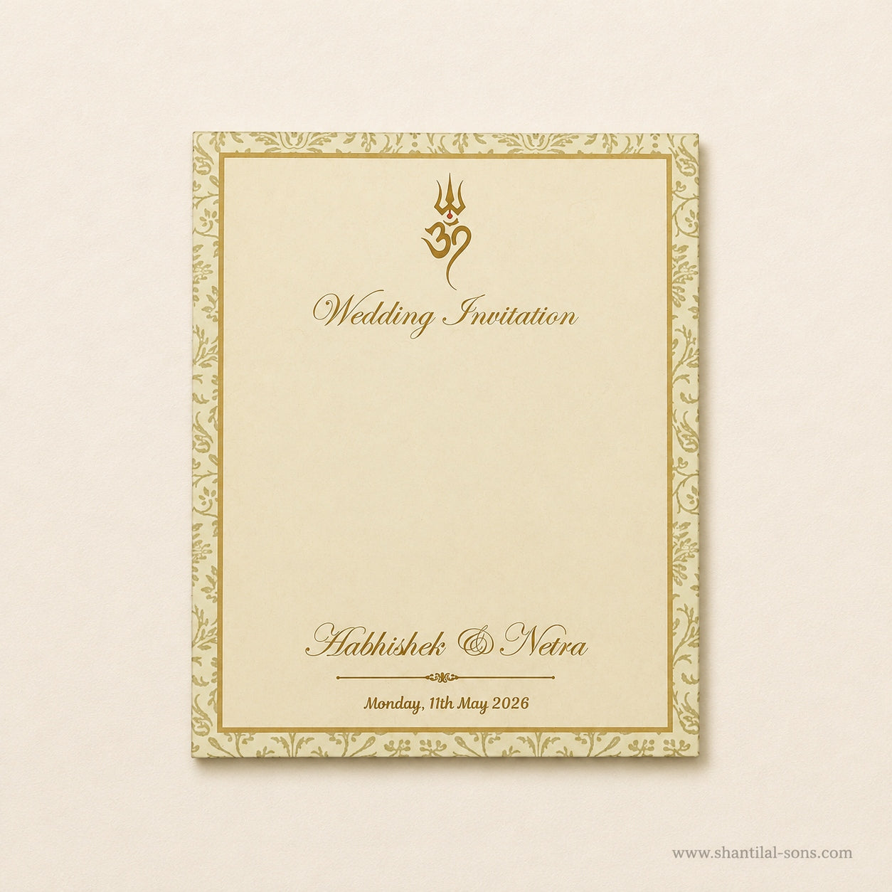 Traditional Hindu Wedding Invitation |SS-80186