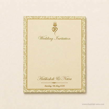 Traditional Hindu Wedding Invitation |SS-80186
