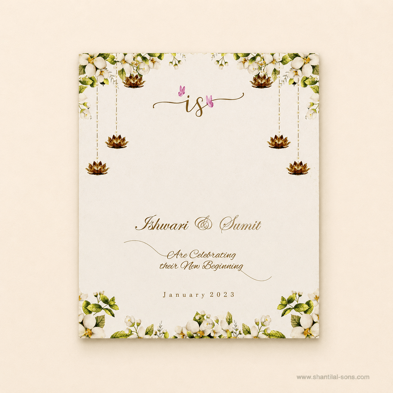 Pastel Botanical Wedding Invitation | SS-9046