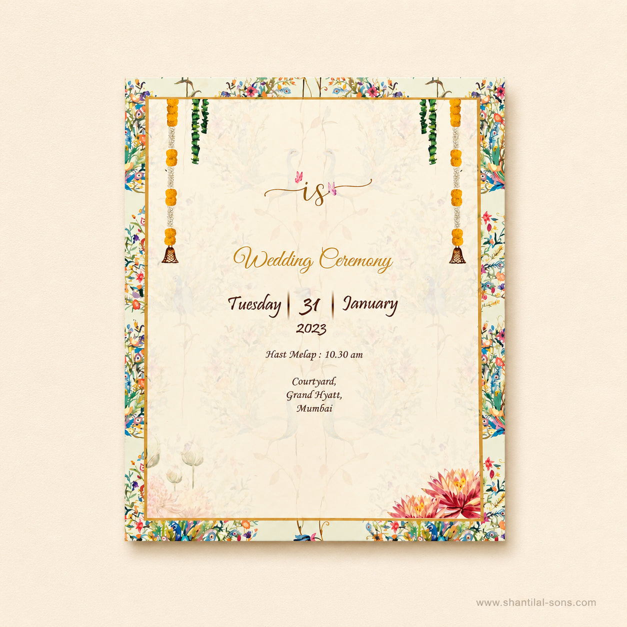 Pastel Botanical Wedding Invitation | SS-9046