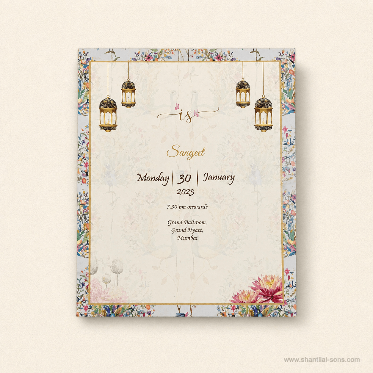 Pastel Botanical Wedding Invitation | SS-9046