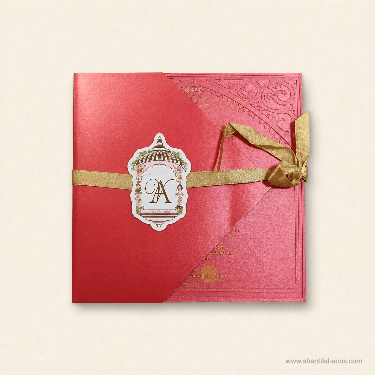 Elegant Red Wedding Invitation | SS-80167