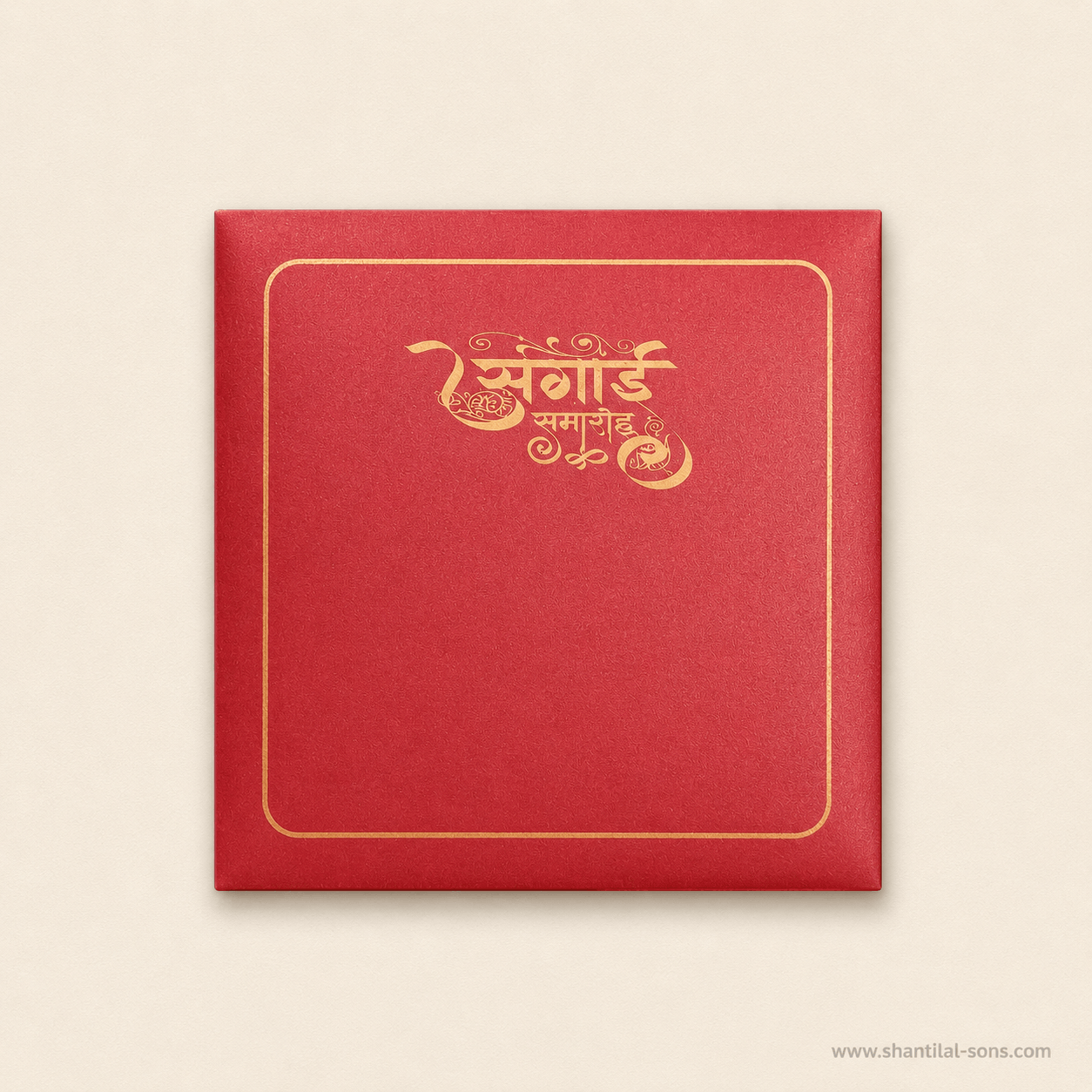 Elegant Red Wedding Invitation | SS-80167