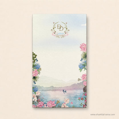 Pastel Lotus Wedding Invitation | SS-8210