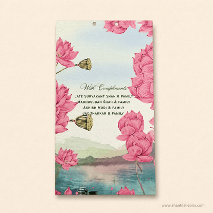Pastel Lotus Wedding Invitation | SS-8210