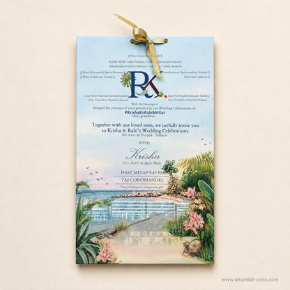Beach Wedding Invitation |SS-8209