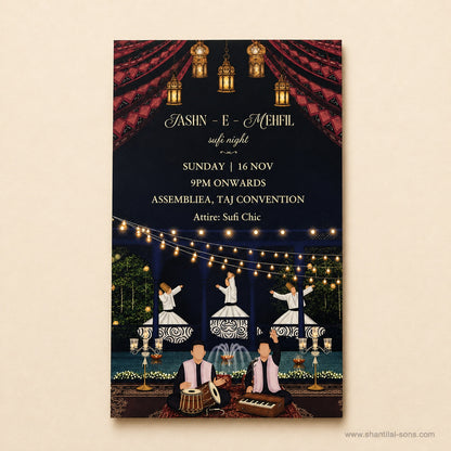 Beach Wedding Invitation |SS-8209