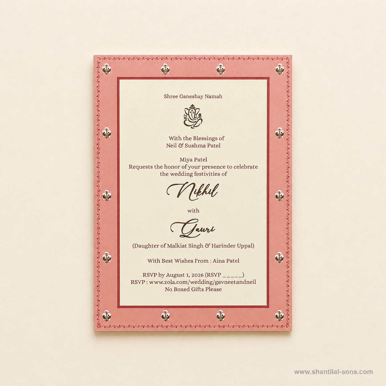Floral Multi Event Wedding Invitation Set | SS-2011