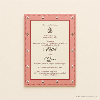 Floral Multi Event Wedding Invitation Set | SS-2011