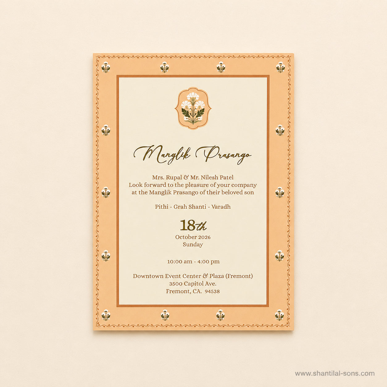Floral Multi Event Wedding Invitation Set | SS-2011