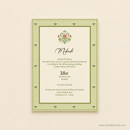 Floral Multi Event Wedding Invitation Set | SS-2011