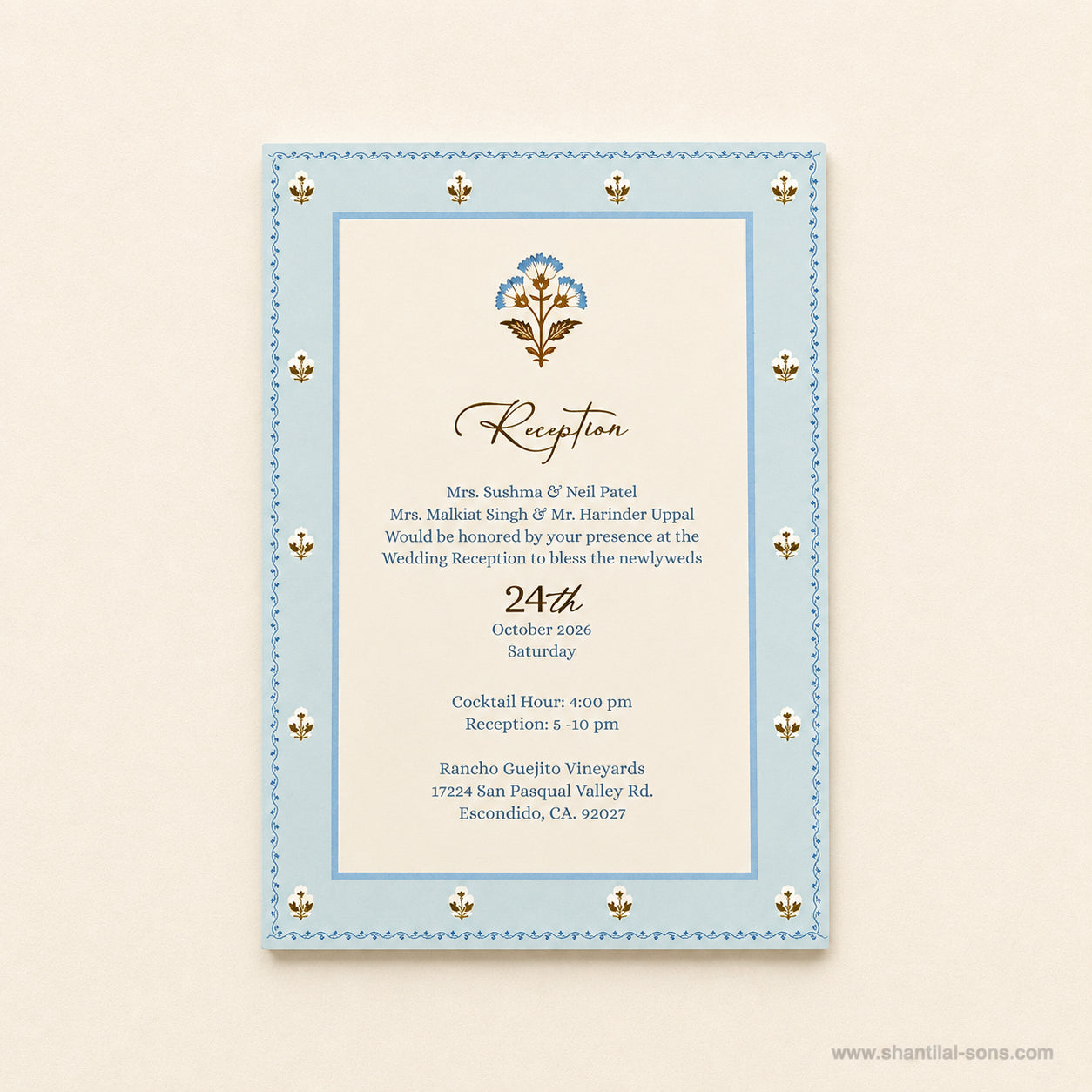 Floral Multi Event Wedding Invitation Set | SS-2011