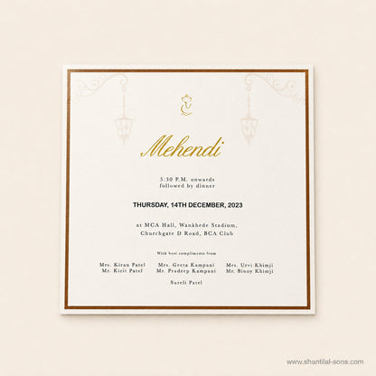 Laser Cut Heritage Wedding Invitation |SS-8108