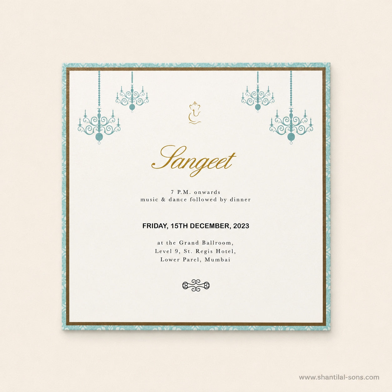 Laser Cut Heritage Wedding Invitation |SS-8108