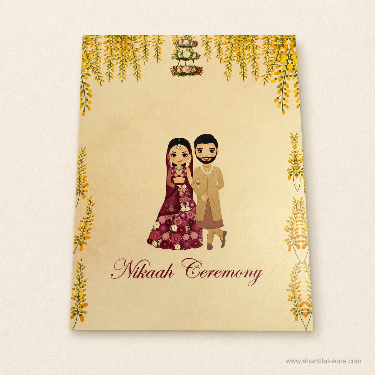 Watercolour Floral Wedding Invitation | SS-8095