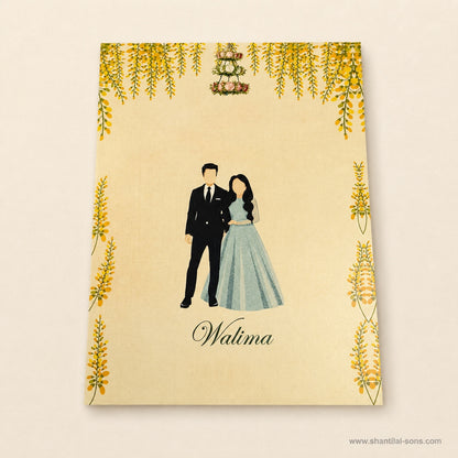 Watercolour Floral Wedding Invitation | SS-8095