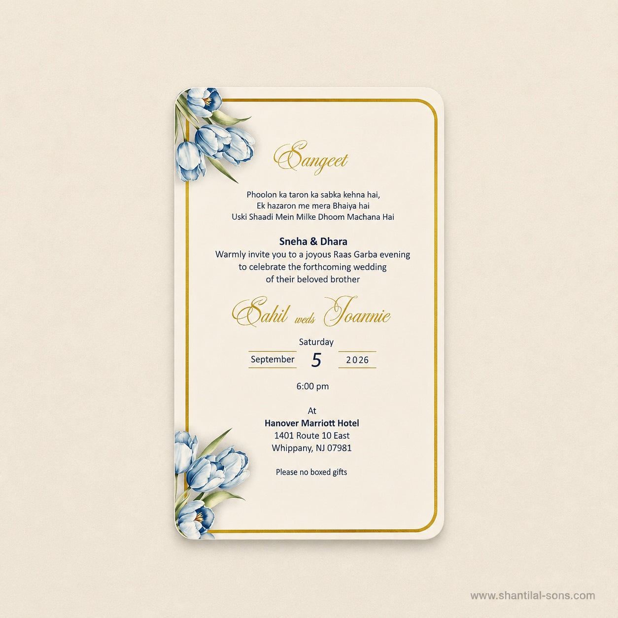 Elegant Tulip Wedding Invitation |SS-80171