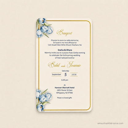 Elegant Tulip Wedding Invitation |SS-80171