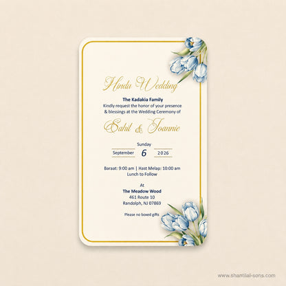 Elegant Tulip Wedding Invitation |SS-80171