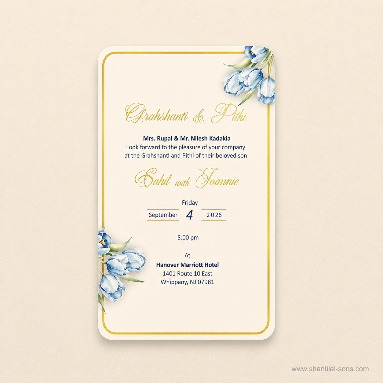 Elegant Tulip Wedding Invitation |SS-80171
