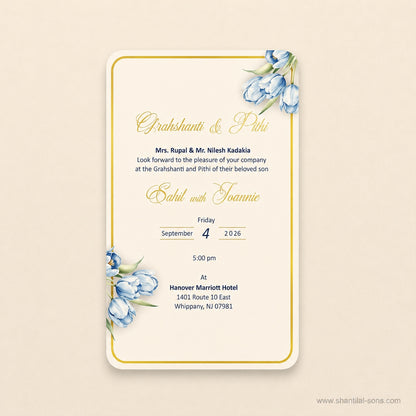 Elegant Tulip Wedding Invitation |SS-80171