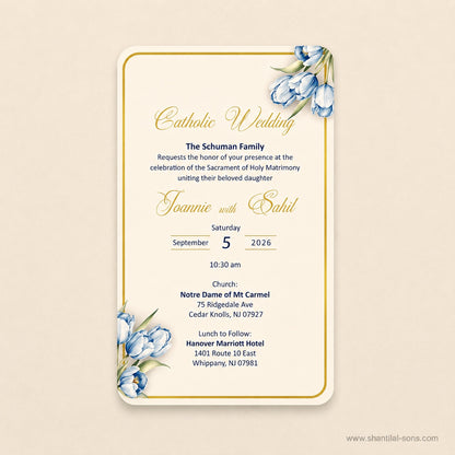 Elegant Tulip Wedding Invitation |SS-80171