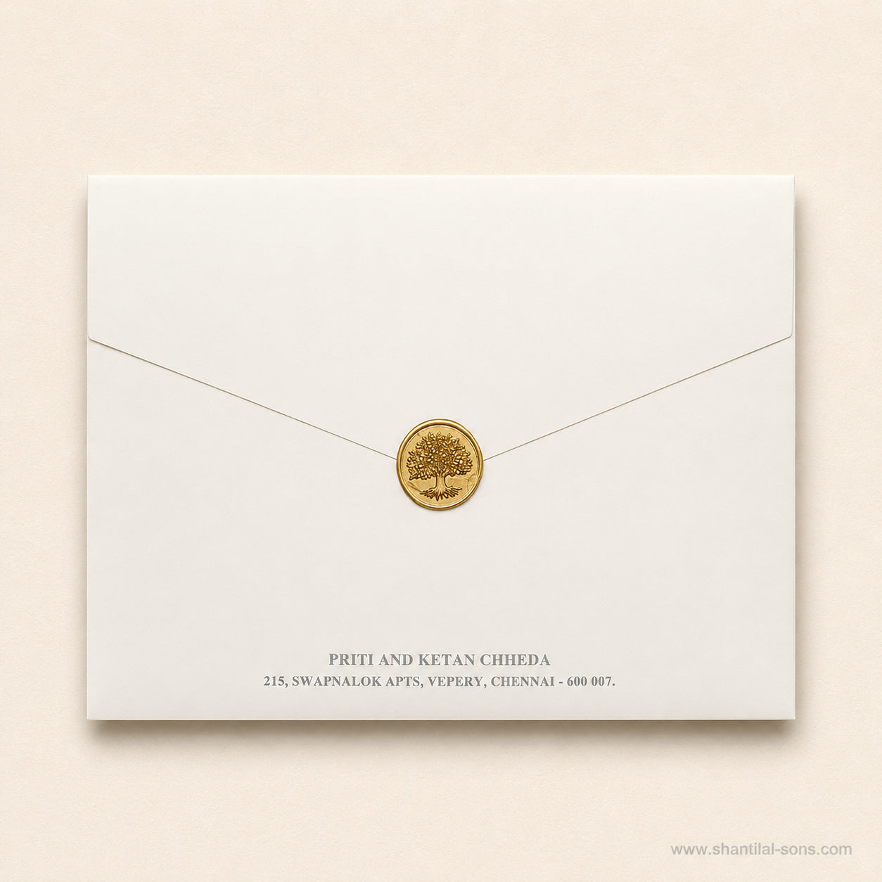 Elegant Wax Seal Wedding Invitation |SS-80170