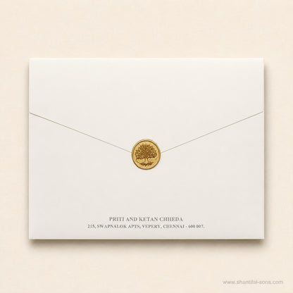 Elegant Wax Seal Wedding Invitation |SS-80170